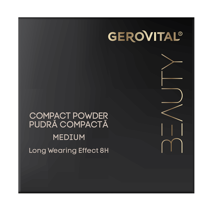 Pudra compacta Medium, 9,5 g, Gerovital Beauty 585454