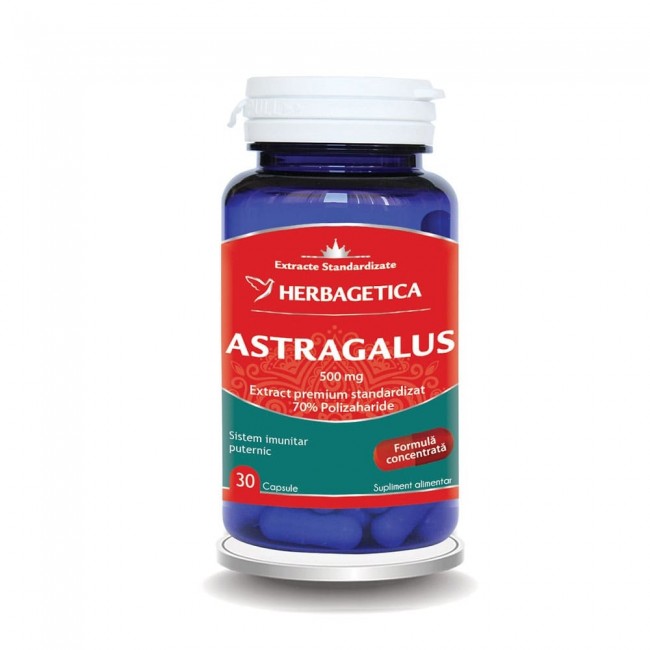 Astragalus, 500 mg, 30 capsule, Herbagetica