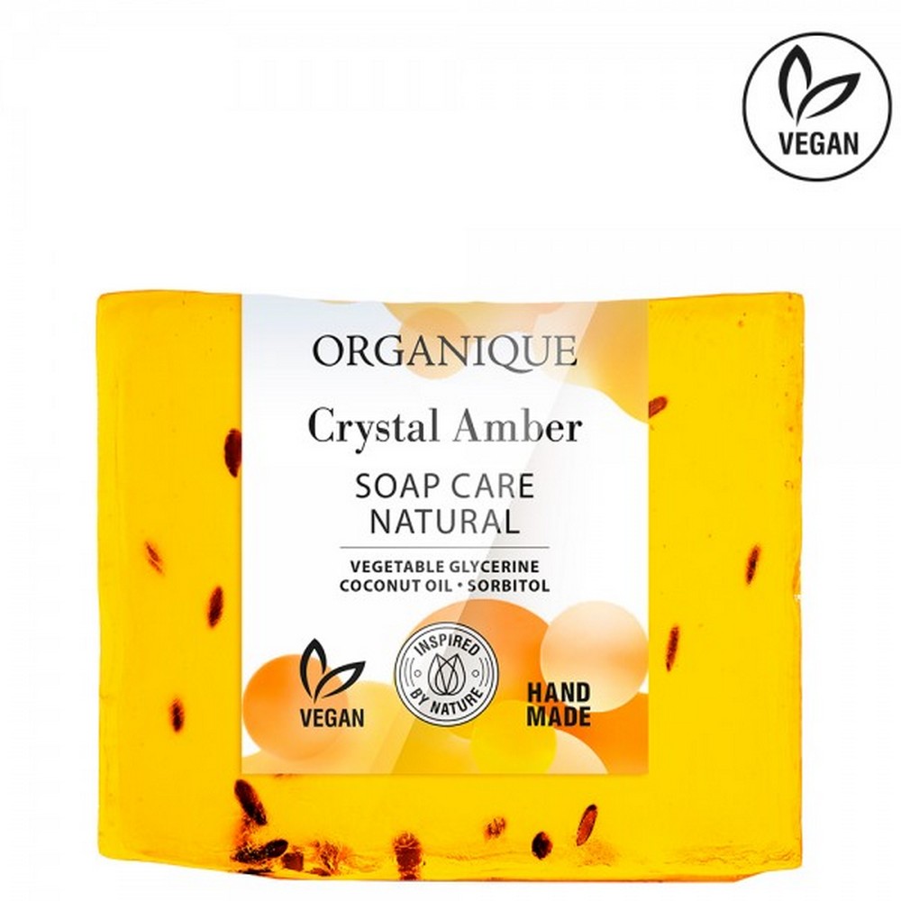 Sapun nutritiv cu chihlimbar, migdale si mandarine, Crystal Amber, 100 g, Organique