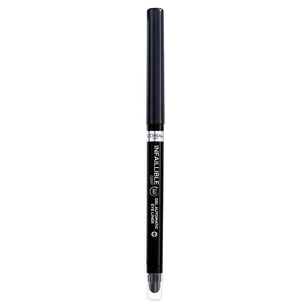 Creion mecanic de ochi tip gel Nuanta Intense Black Infaillible 36H Grip, 1.2 g, LOreal