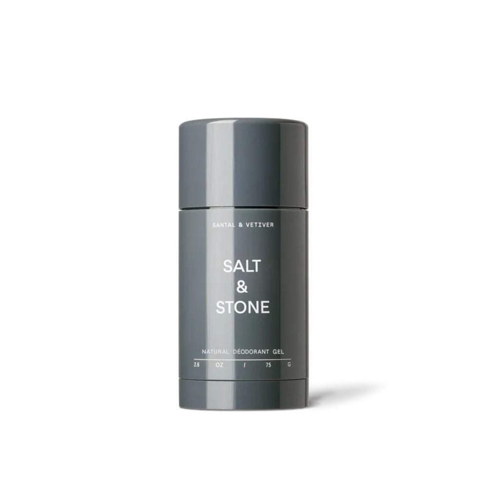 Deodorant natural pentru piele sensibila cu Santal si Vetiver, 75 g, Salt & Stone