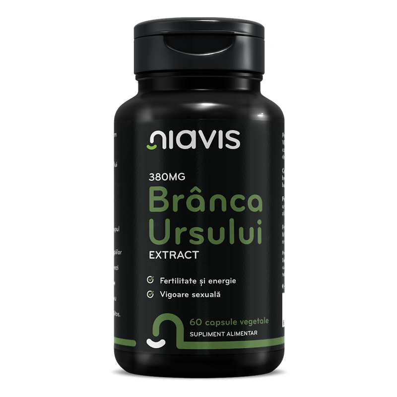 Branca Ursului Extract, 380 mg, 60 capsule, Niavis