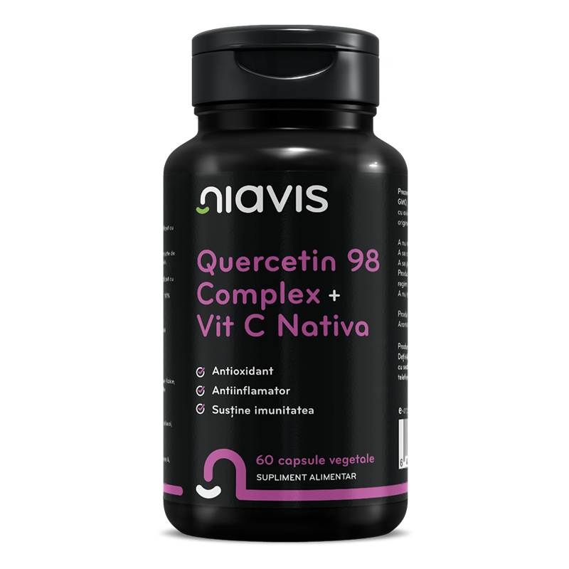 Quercetin 98 Complex + Vitamina C, 60 capsule, Niavis