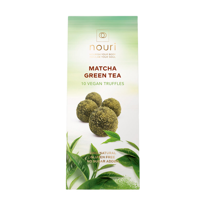 Trufe vegane cu ceai verde Matcha, 100 g, Nouri