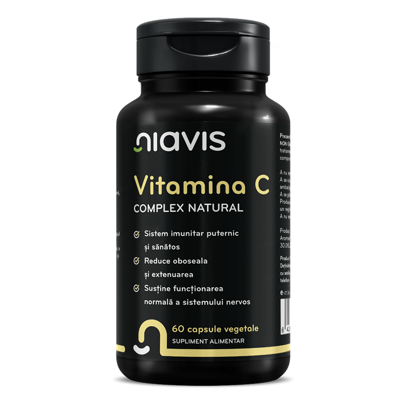 Vitamina C Extract Natural, 60 capsule, Niavis