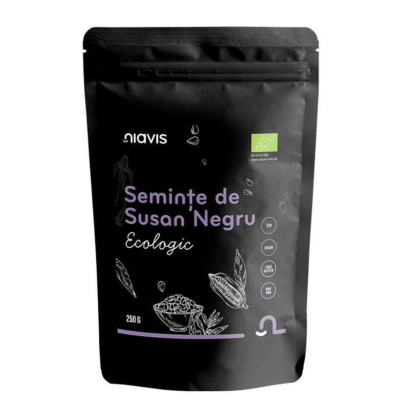 Seminte Bio de susan negru, 250 g, Niavis
