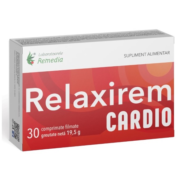 Relaxirem Cardio, 30 comprimate, Laboratoarele Remedia