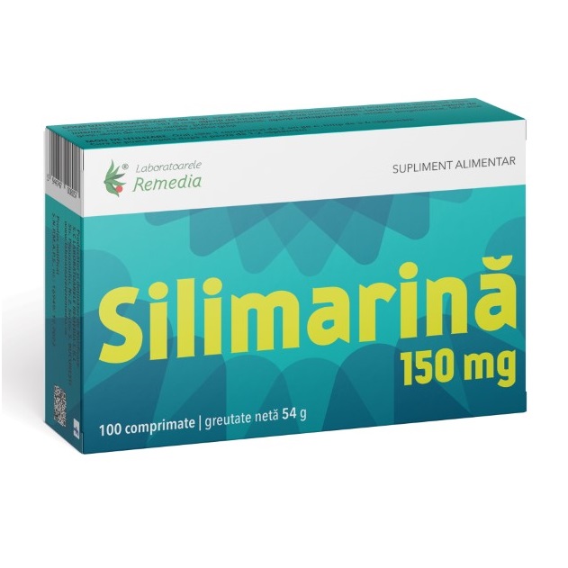Silimarina 150 mg, 100 comprimate, Laboratoarele Remedia