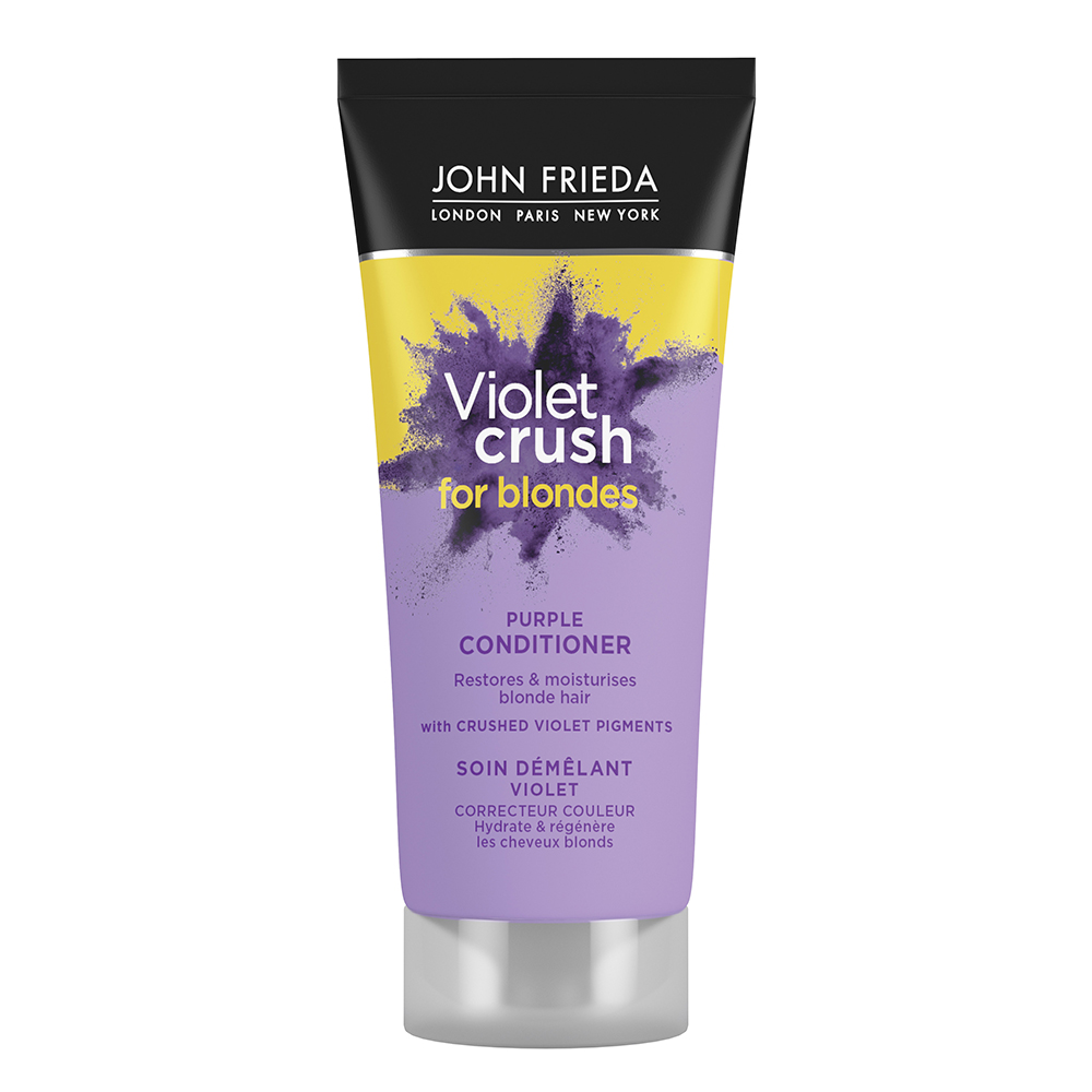 Balsam cu pigmenti violet pentru par blond Violet Crush, 75 ml, John Frieda