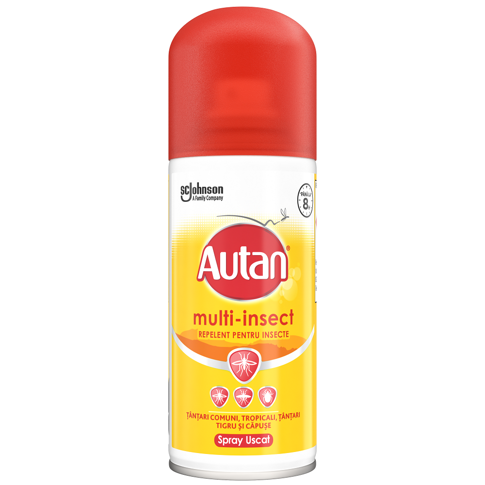 Spray impotriva capuselor, tantarilor si mustelor de grajd Multi-Insect, 100 ml, Autan