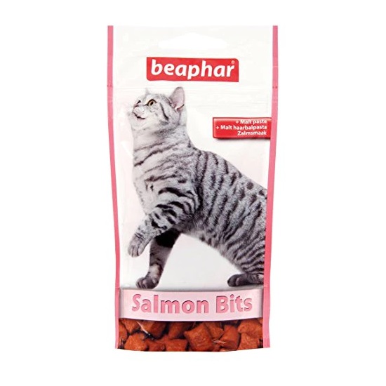 Recompense cu somon pentru pisici Salmon Bits, 35 g, Beaphar