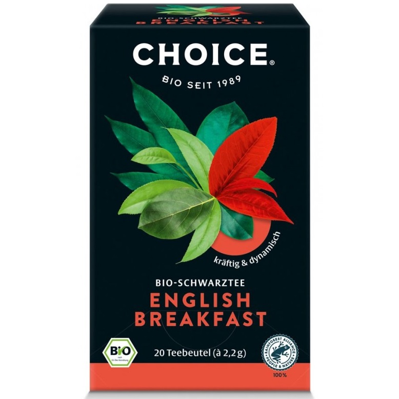 Ceai negru bio English Breakfast Choice, 20 plicuri, Yogi Tea