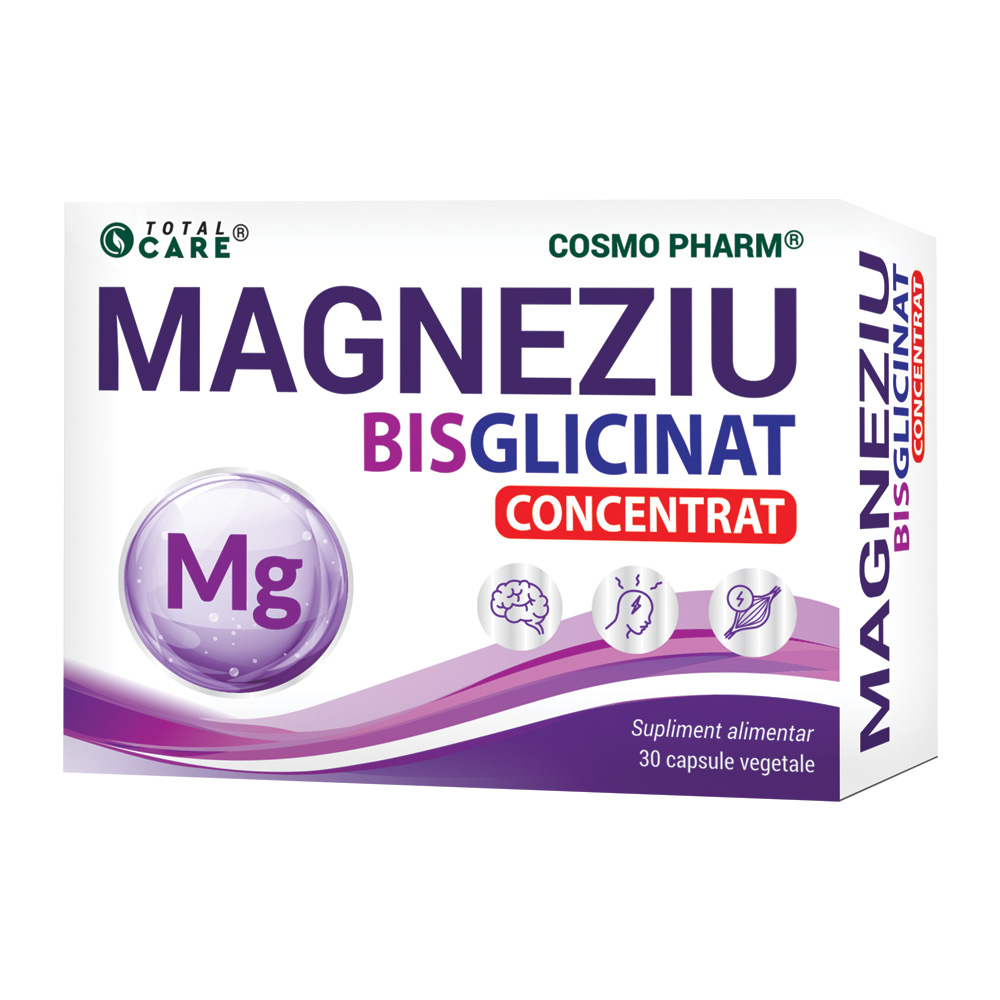 Magneziu Bisglicinat, 30 capsule, Cosmopharm