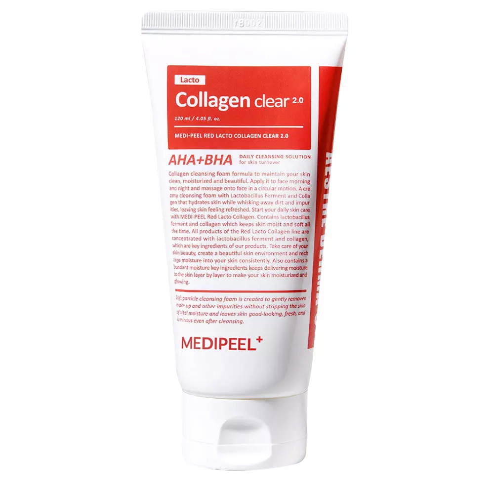 Spuma de curatare Lacto Collagen Clear 2.0, 120 ml, Medi-Peel