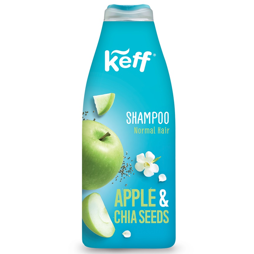 Sampon pentru par normal Apple Extracts & Chia Seeds, 500 ml, Keff