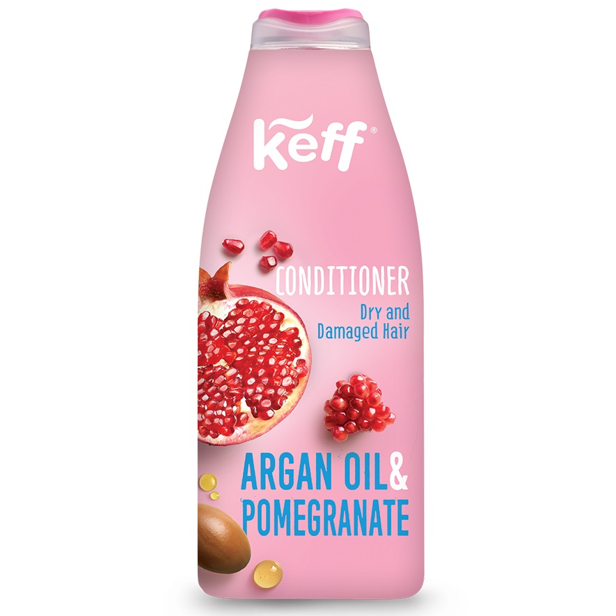 Balsam pentru par uscat si deteriorat Pomegranate & Argan Oil, 500 ml, Keff