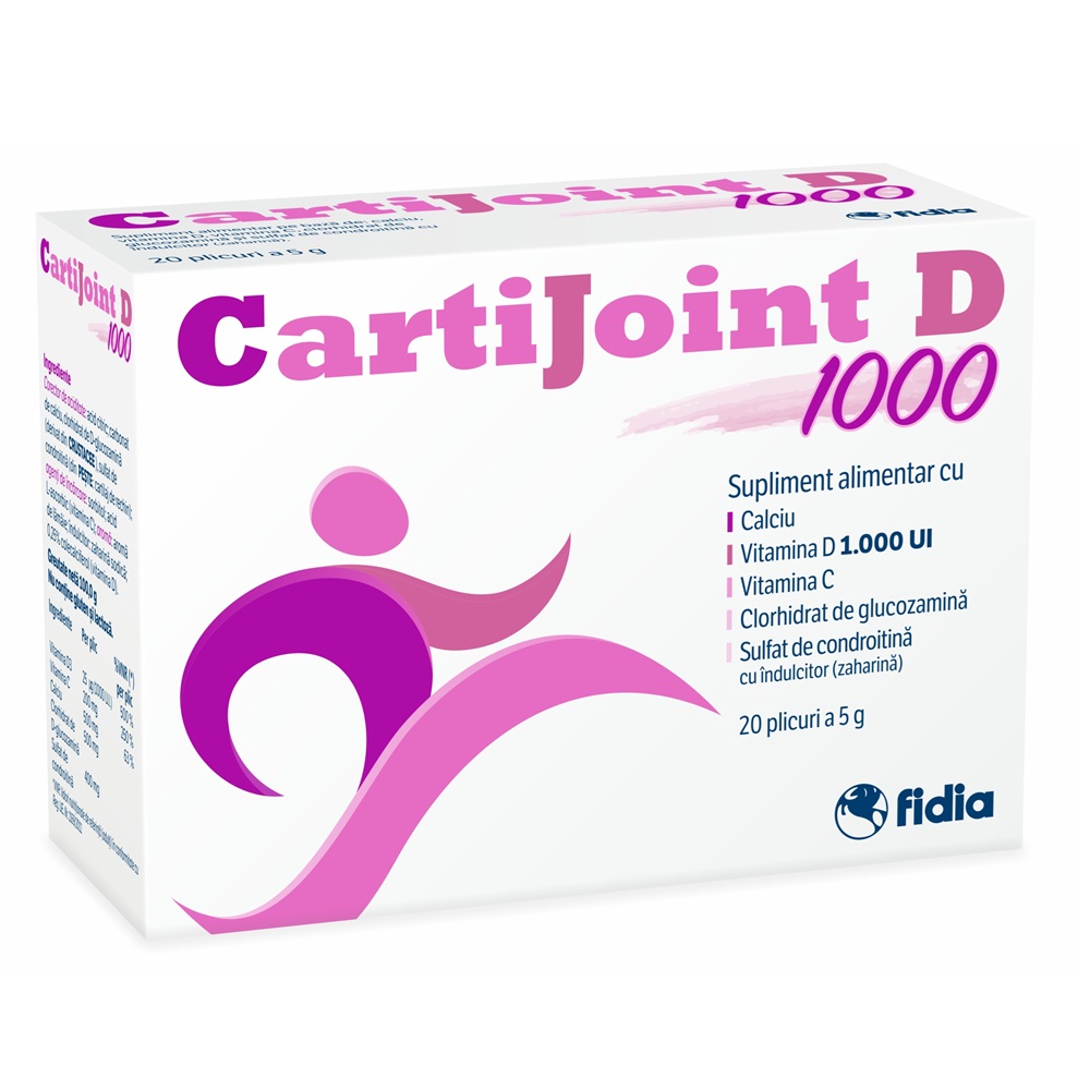 Cartijoint D1000, 20 plicuri x 5 g, Fidia Farmaceutici