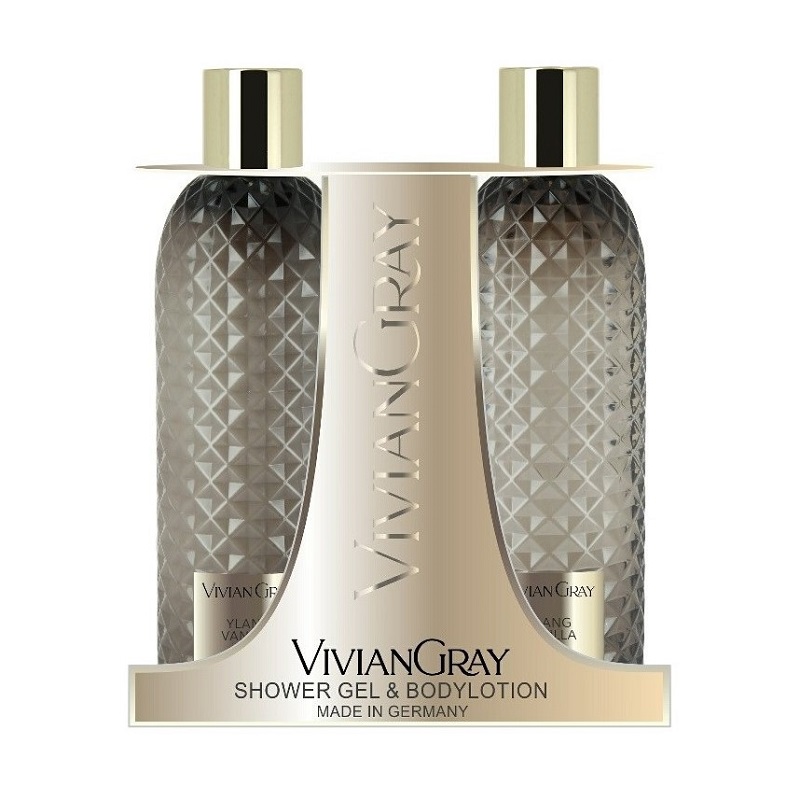Set Gel de dus si Lotiune de corp Ylang & Vanilla, 2 x 300 ml, Vivian Gray