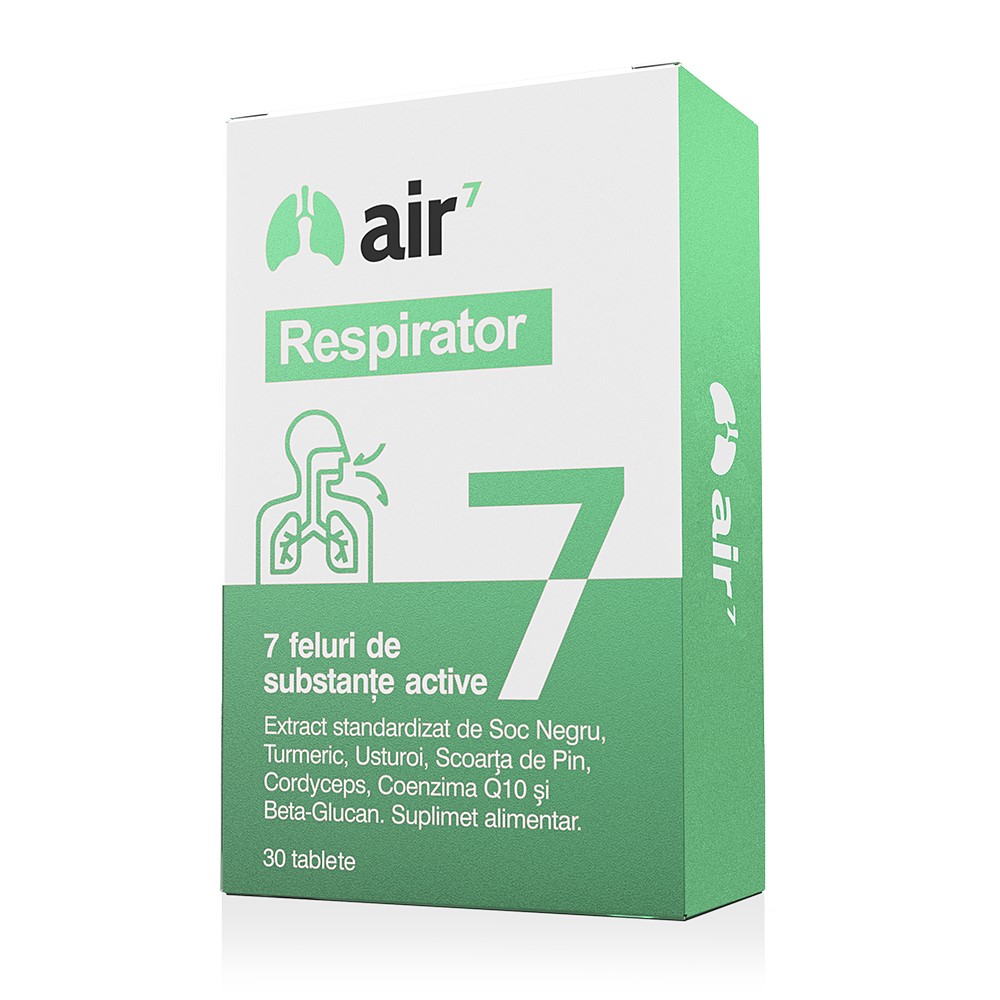 Air 7 Respirator, 30 tablete, Green Splid