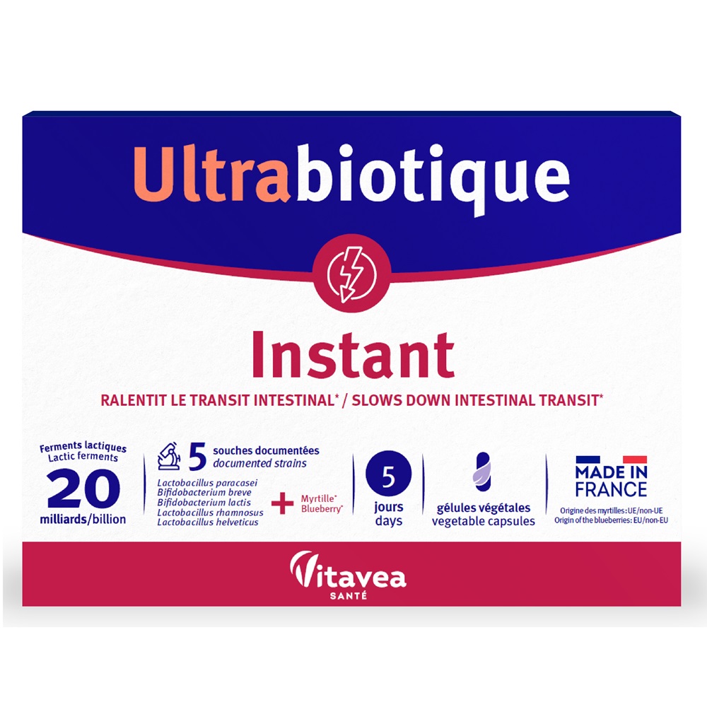 Probiotic pentru diareea acuta Instant Ultrabiotique, 10 capsule, Vitavea