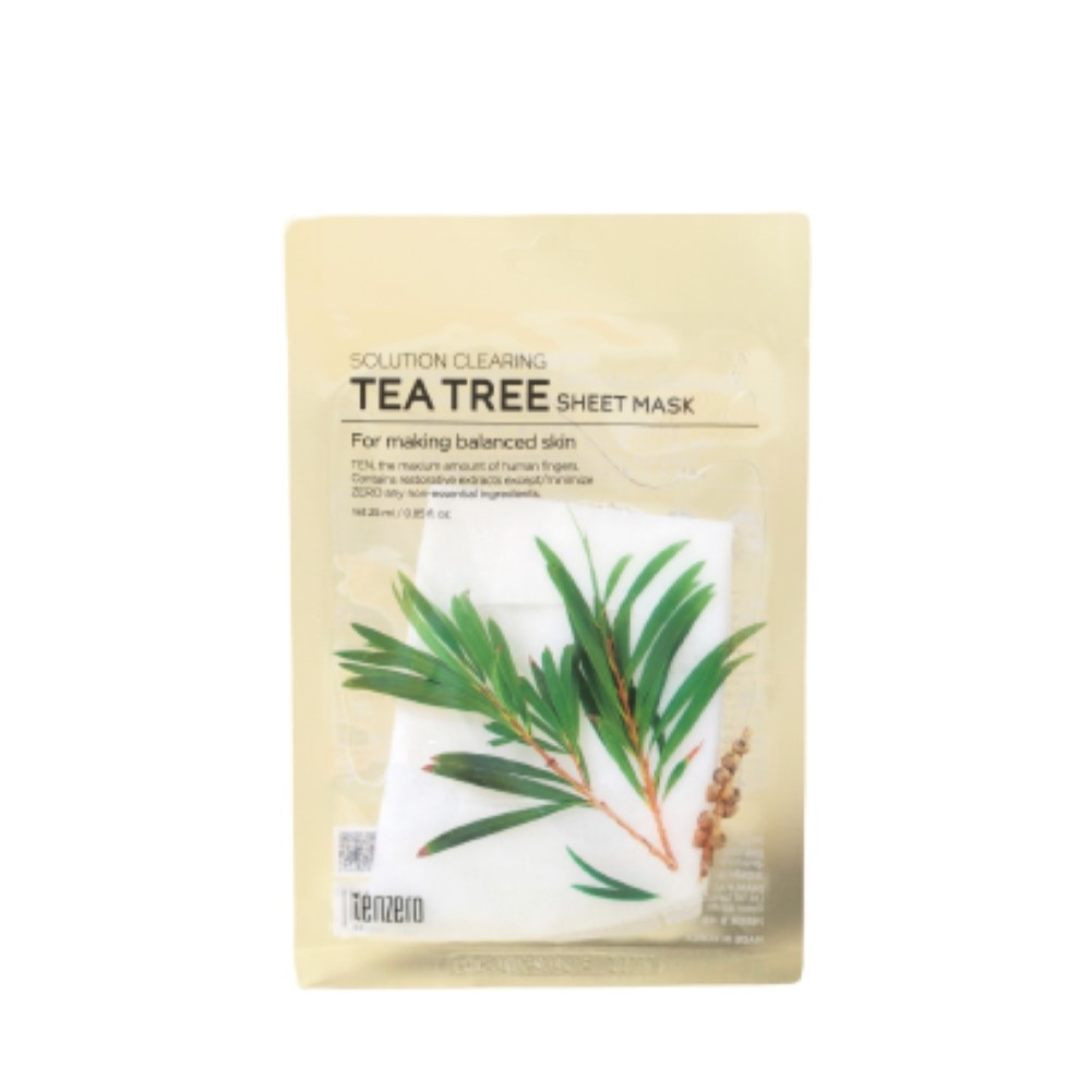 Masca tip servetel Solution Clearing Tea Tree, 25 ml, Tenzero
