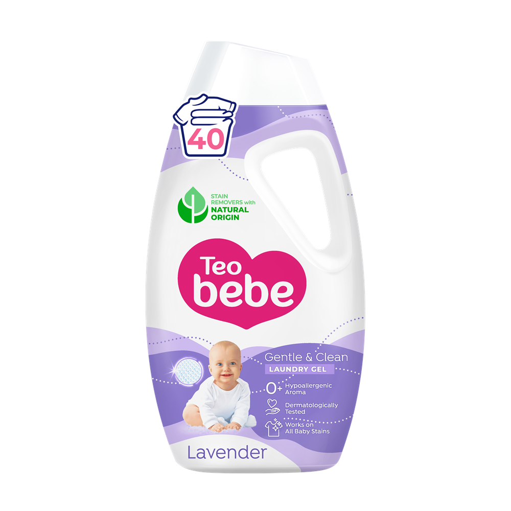 Detergent de rufe Gentle & Clean Lavender, 1.8 l, Teo Bebe