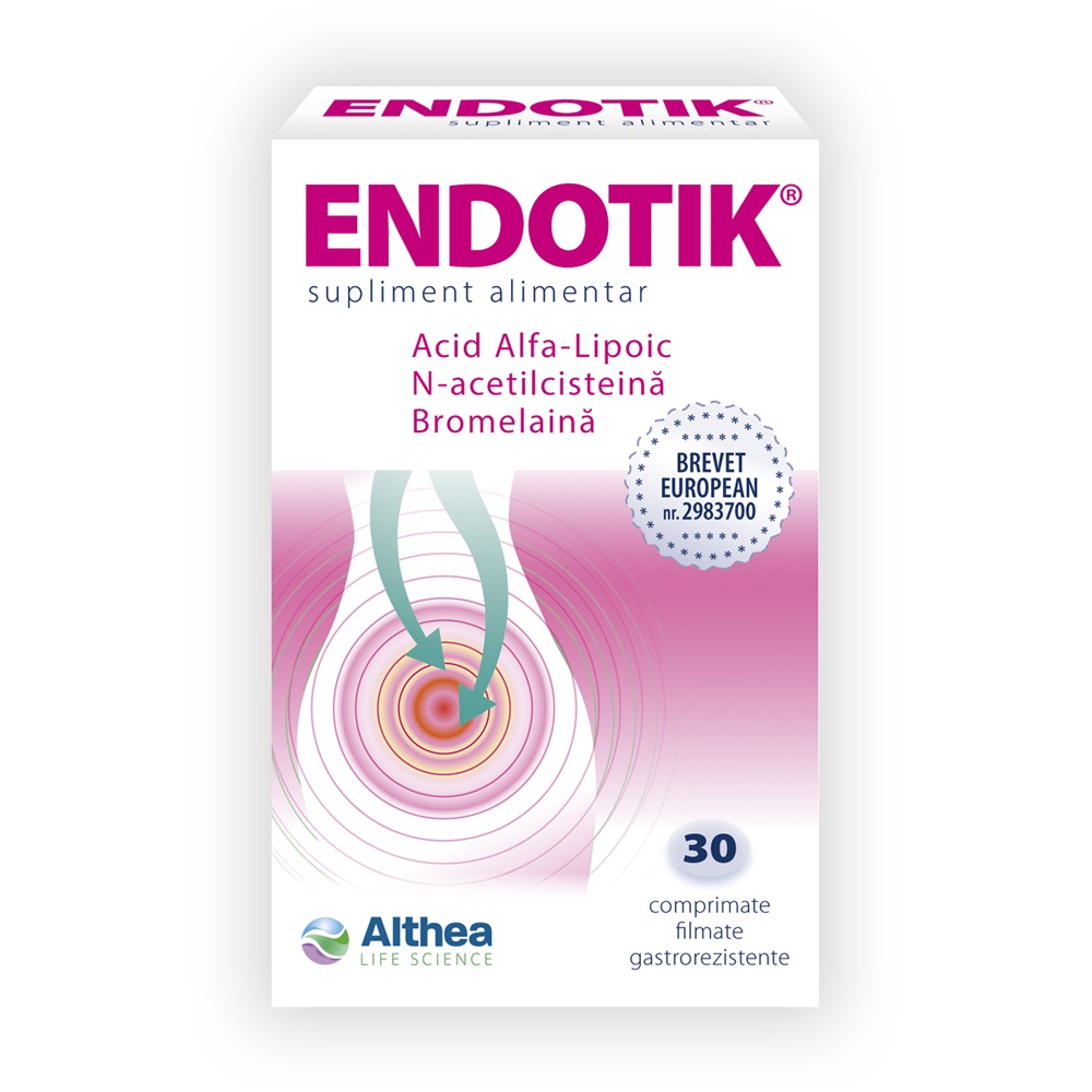 Supliment pentru sanatatea aparatului uro-genital Endotik, 30 comprimate, Althea Life Science