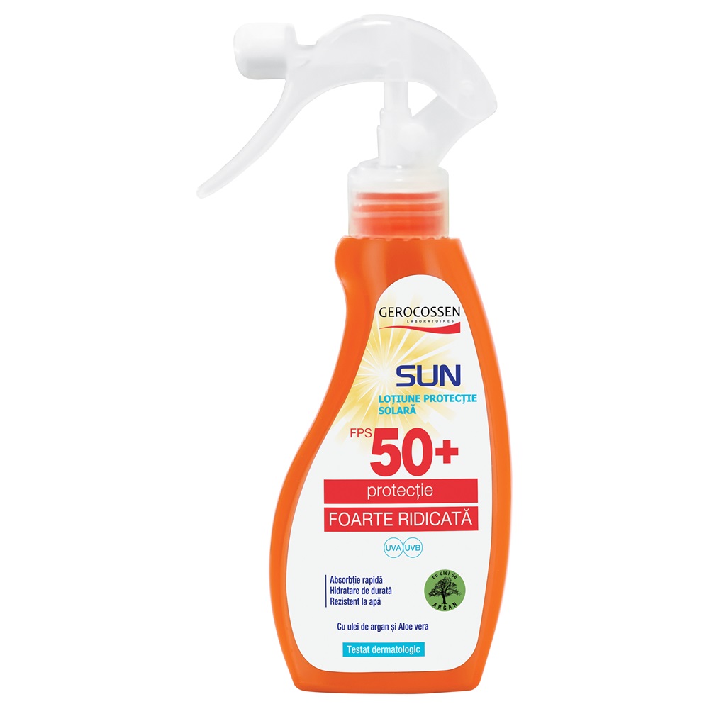 Spray cu protectie solara SPF 50+ Sun, 200 ml, Gerocossen
