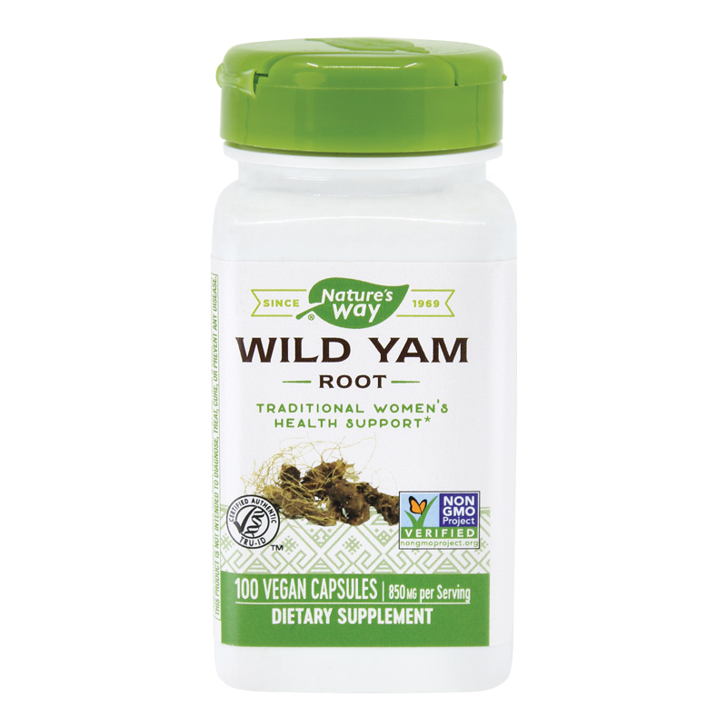 Wild Yam Root Natures Way, 100 capsule, Secom
