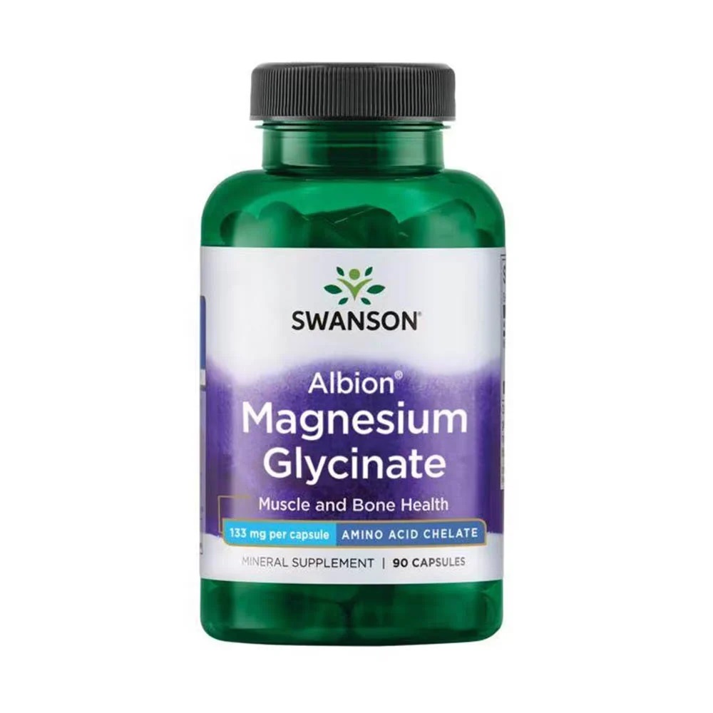 Magnesium Glycinate Albion Chelat, 90 capsule, Swanson