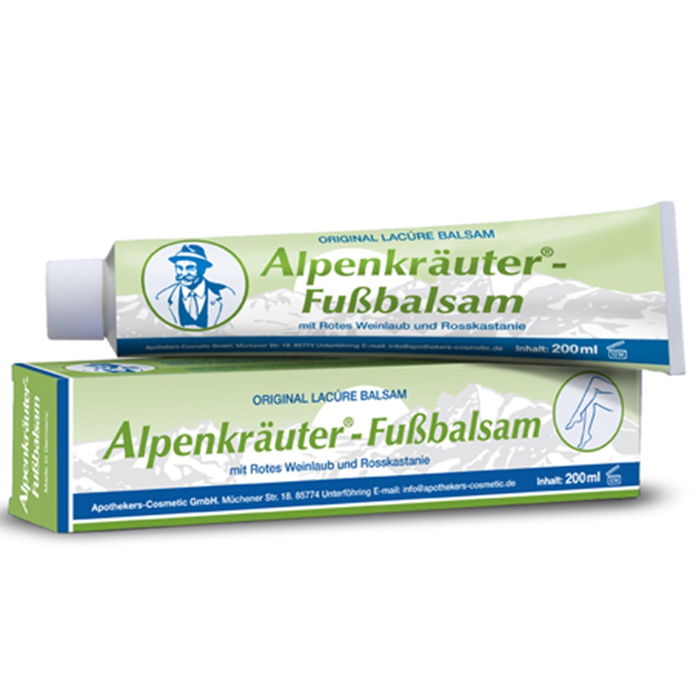 Balsam pentru picioare din ierburi alpine, 200 ml, Krauterhof