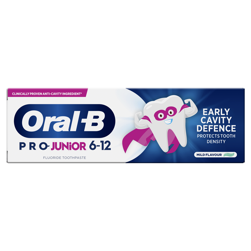 Pasta de dinti pentru copii 6-12 ani Pro Junior, 75 ml, Oral-B