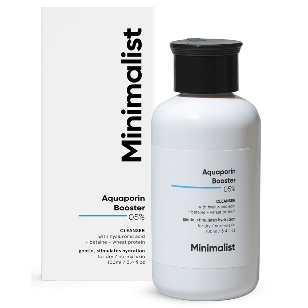 Demachiant hidratant Aquaporin Booster 05%, 100 ml, Minimalist