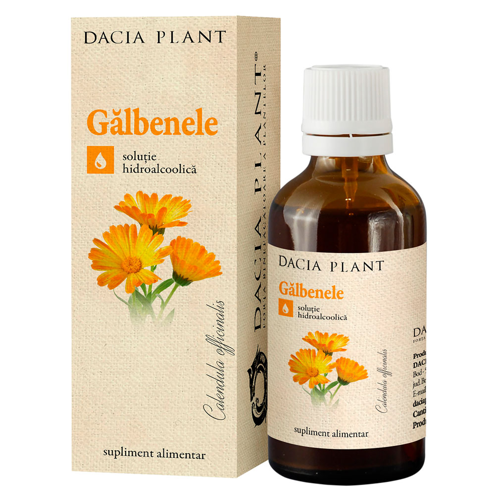 Tinctura de Galbenele, 50 ml, Dacia Plant