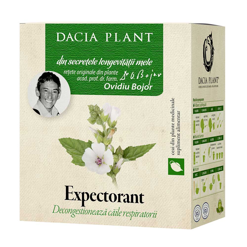 Ceai expectorant, 50 g, Dacia Plant