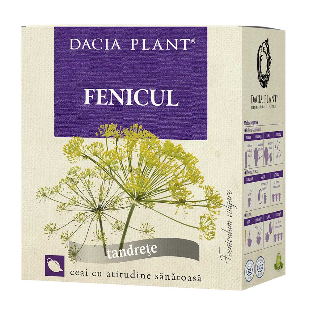 Ceai de Fenicul, 50g, Dacia Plant