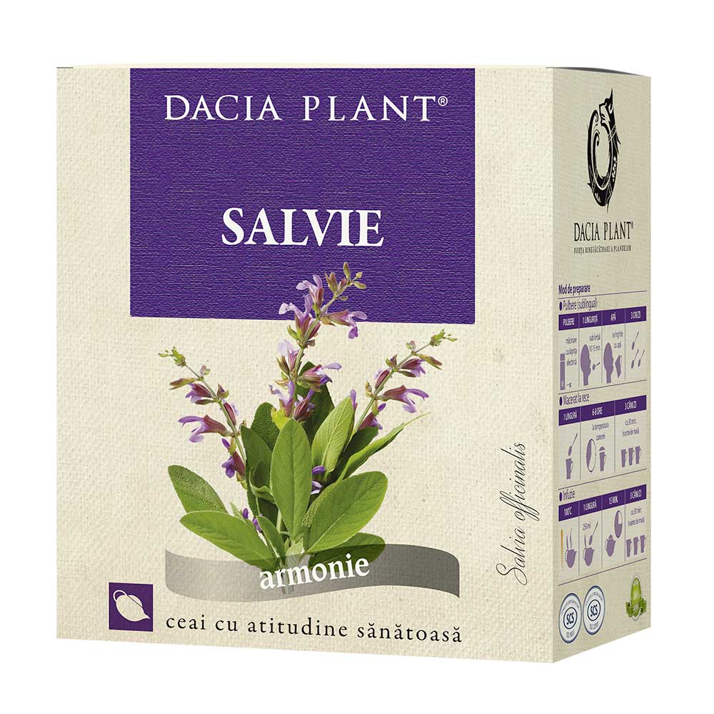 Ceai de Salvie, 50g, Dacia Plant