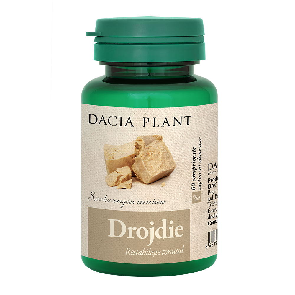 Drojdie, 60 comprimate, Dacia Plant