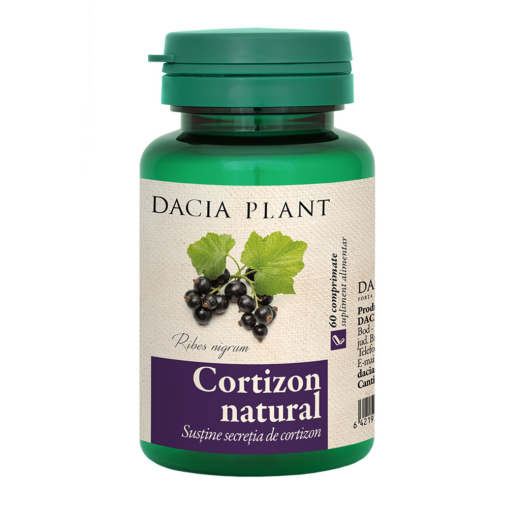 Cortizon Natural, 60 comprimate, Dacia Plant