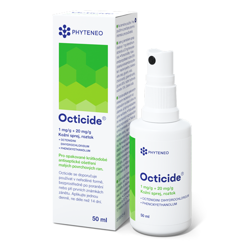 Octicide, 1 mg/g + 20 mg/g spray cutanat, soluție, 50 ml, Neofyt spol s.r.p