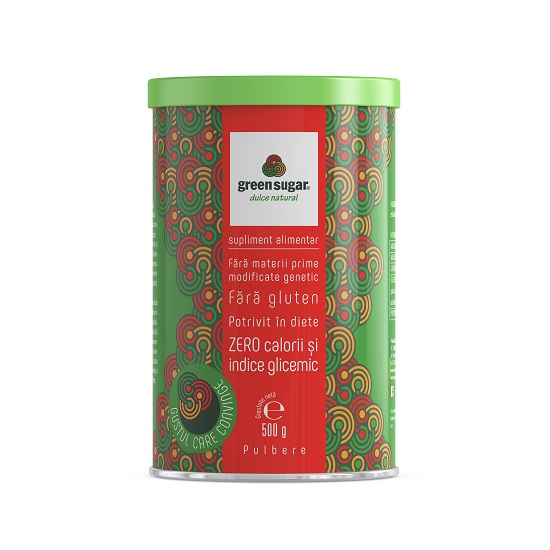 Green Sugar pulbere, 500 g, Remedia