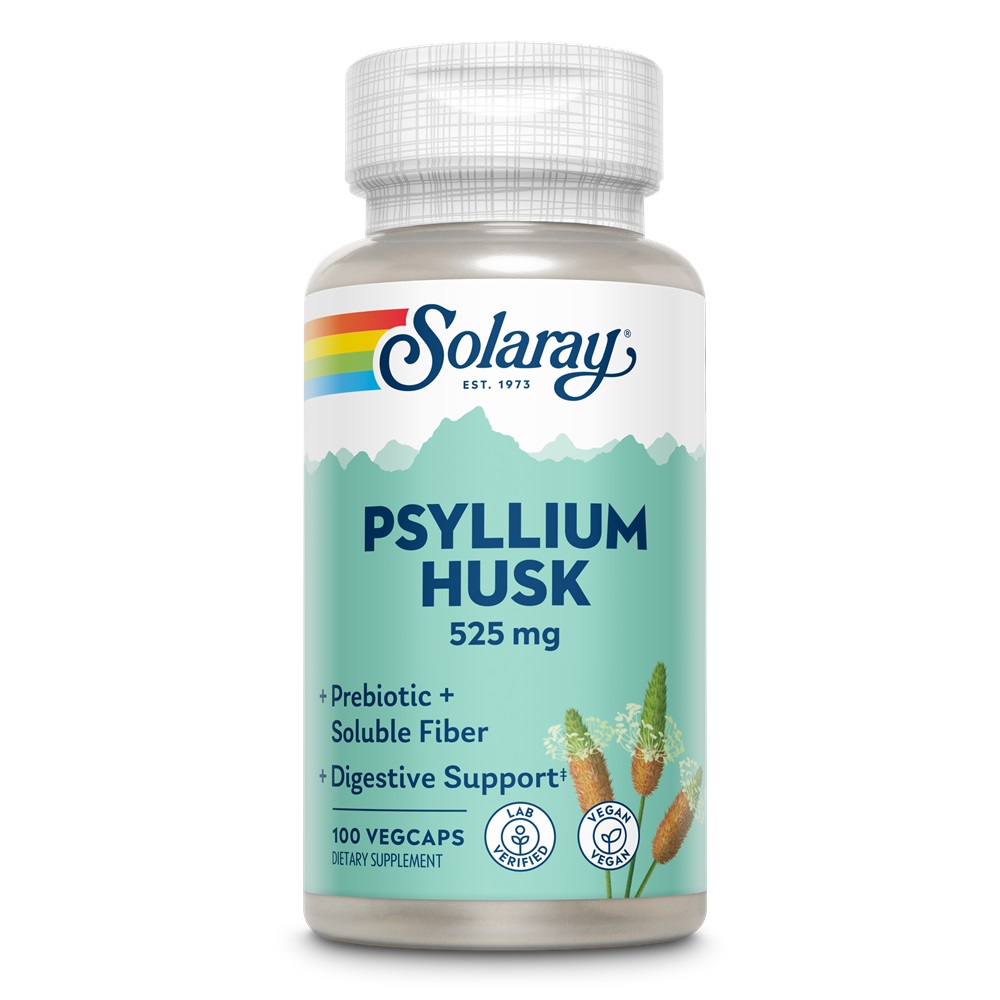 Psyllium Husk, 525 mg, 100 capsule vegetale