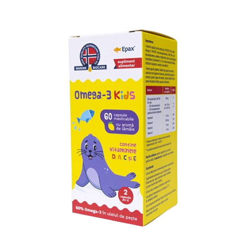 Omega 3 Kids Marine Biocare, 60 capsule, Phyto Biocare
