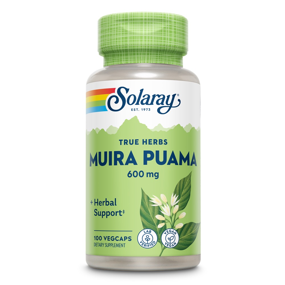 Muira Puama, 600 mg, 100 capsule vegetale, Secom