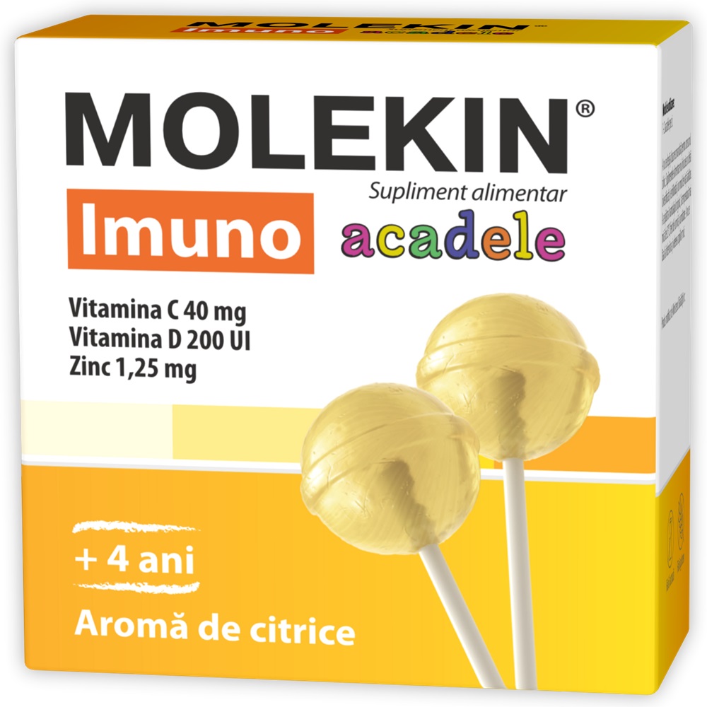 Molekin Imuno 4 ani+, 12 acadele, Zdrovit