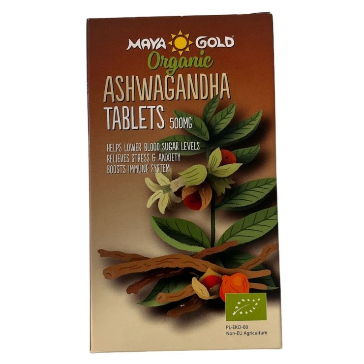 Ashwagandha bio, 500 mg, 200 tablete, Maya Gold