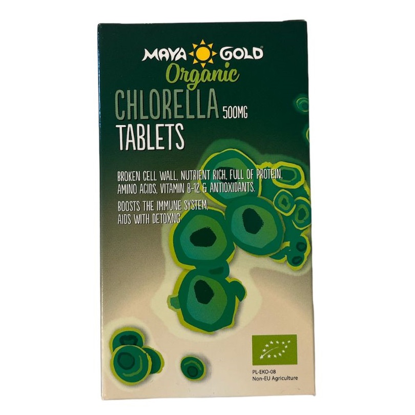 Chlorella bio, 500 mg, 200 tablete, Maya Gold