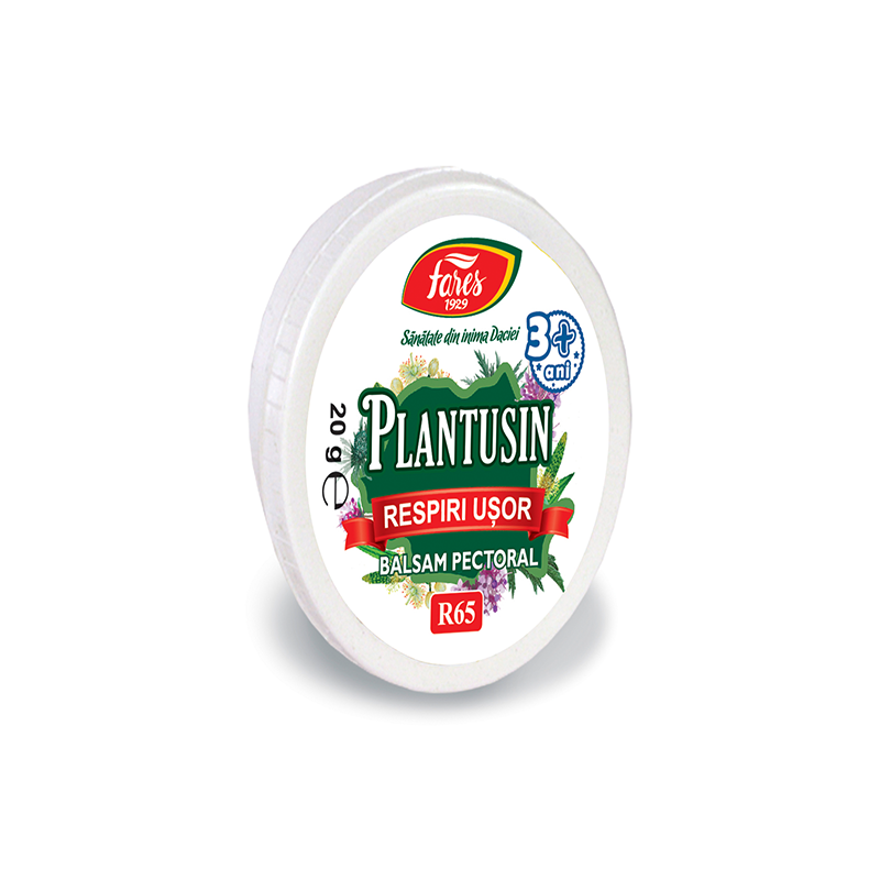 Balsam pectoral Plantusin Respiri Usor, 20 g, Fares