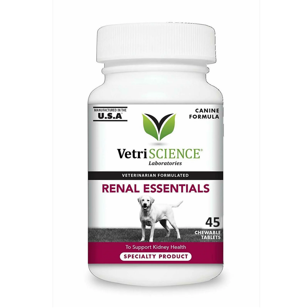 Suplimente pentru menținerea funcției renale adecvate la caini Renal Essentials, 45 tablete, Vetri Science