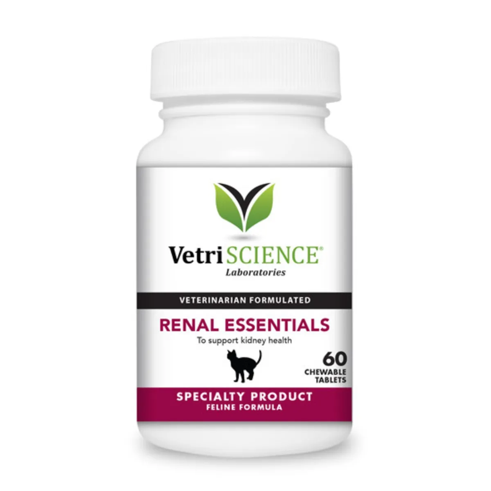 Suplimente pentru menținerea funcției renale adecvate la pisici Renal Essentials, 60 tablete, Vetri Science